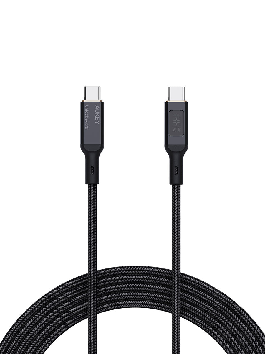 Кабель Aukey Circlet Blink 100W 1M CB-MCC101 с дисплеем