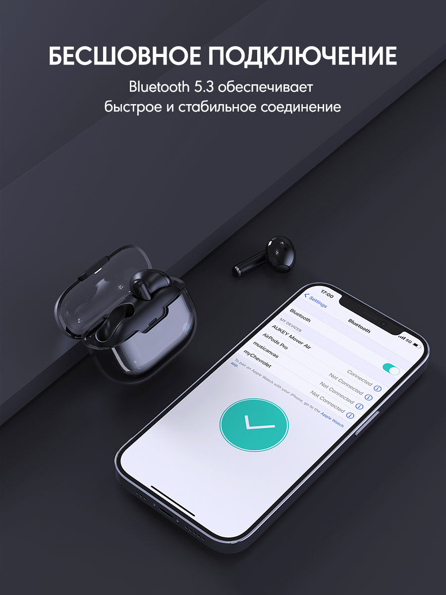 Беспроводные наушники EP-M2 Move Air True Wireless черные