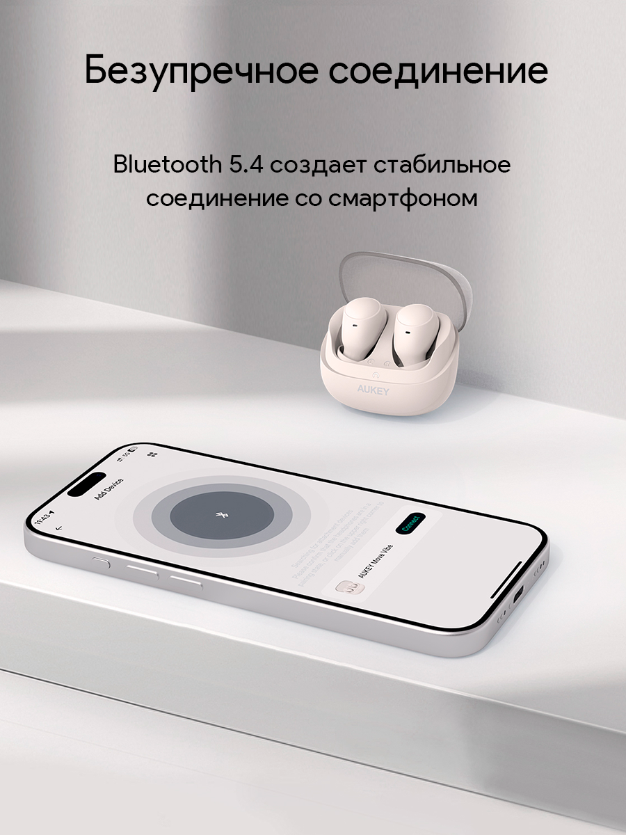Беспроводные наушники EP-M3А Move Vibe True Wireless белые