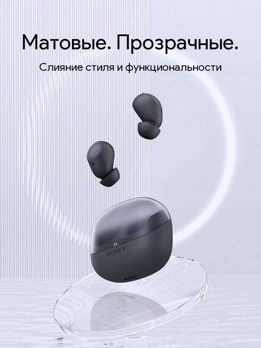 Беспроводные наушники EP-M3А Move Vibe True Wireless серые