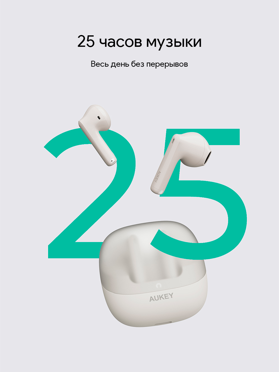 Беспроводные наушники EP-M4 Move Vibe True Wireless белые