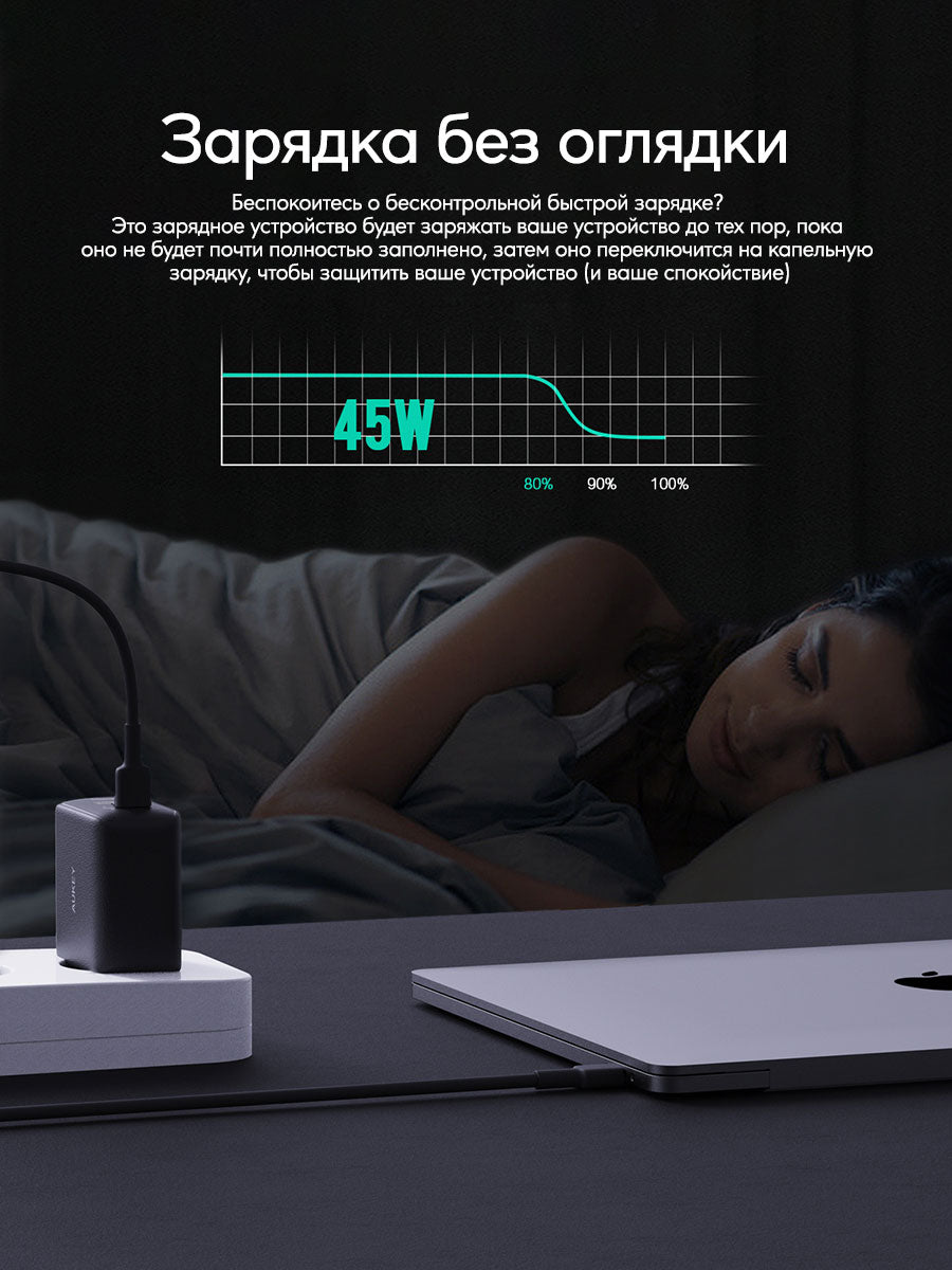 Адаптер питания Aukey PA-B4T 45W