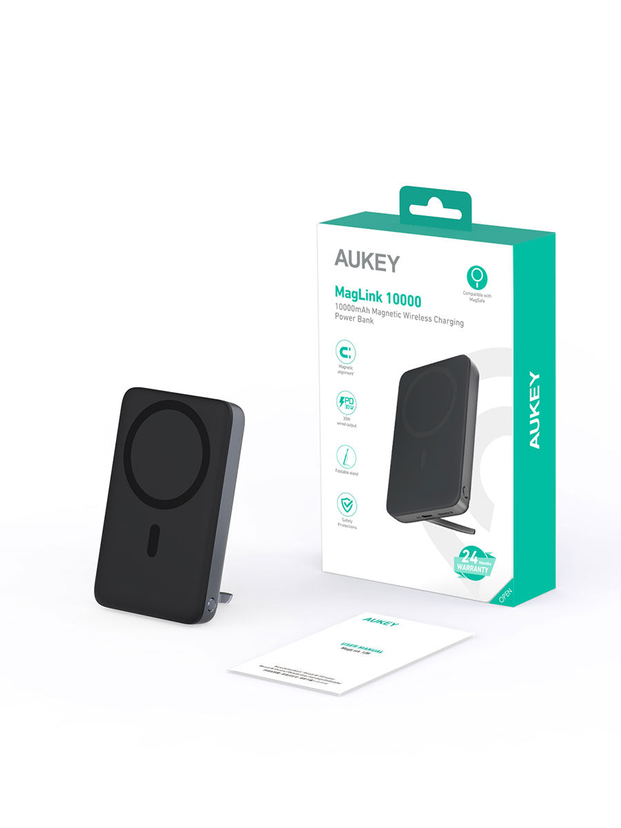 Внешний аккумулятор Aukey PB-MS02 30W MagSafe 10000 мАч