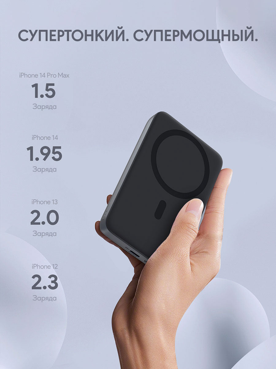 Внешний аккумулятор Aukey PB-MS02 30W MagSafe 10000 мАч