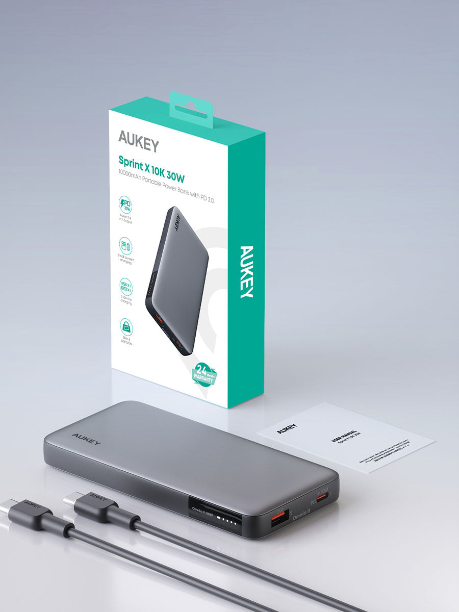 Внешний аккумулятор Aukey Sprint X 10K 30W 10000mAh PB-Y41