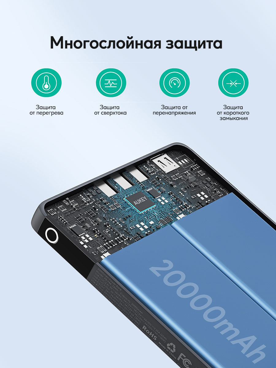 Внешний аккумулятор Aukey Sprint X 10K 30W 10000mAh PB-Y41