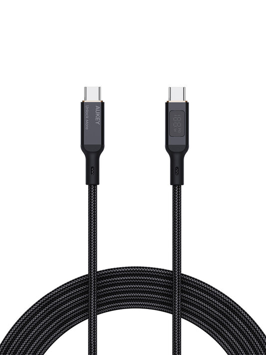 Кабель Aukey Circlet Blink 100W 1M CB-MCC101 с дисплеем