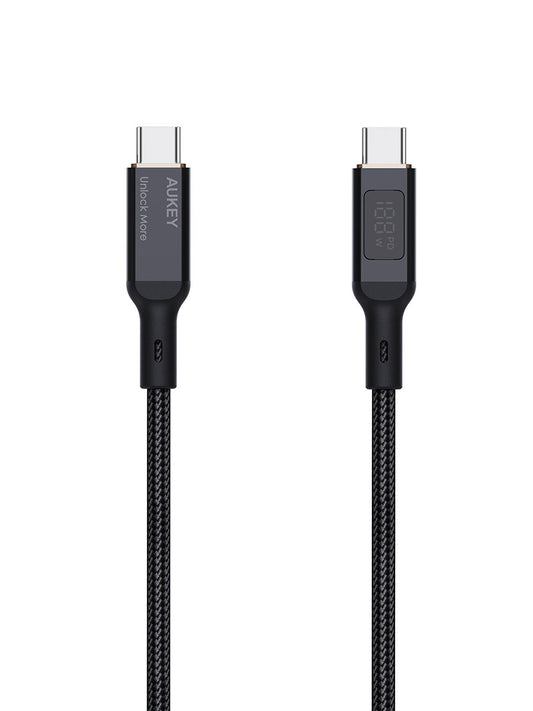 Кабель Aukey Circlet Blink 100W 1M CB-MCC101 с дисплеем