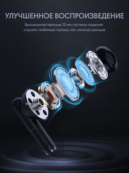 Беспроводные наушники EP-M2 Move Air True Wireless черные