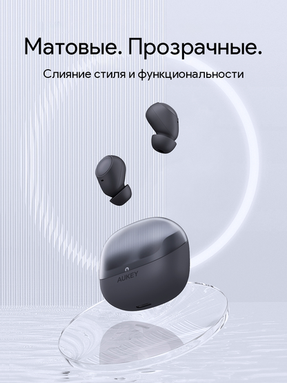 Беспроводные наушники EP-M3А Move Vibe True Wireless серые