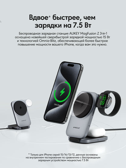 Aukey MagFusion Z сымсыз зарядтағыш LC-MC312