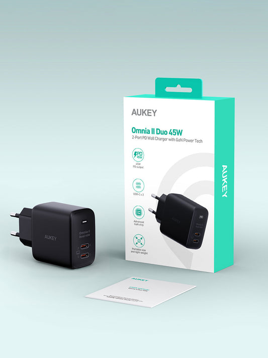 Адаптер питания Aukey PA-B4T 45W