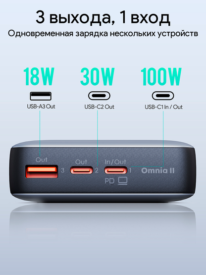 Внешний аккумулятор Aukey Sprint X 20K 130W PD3.0 PB-Y43P 20000мАч