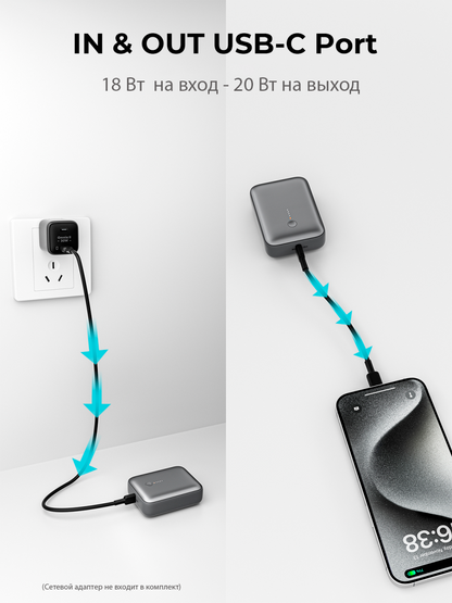Сыртқы батарея Aukey Spark Mini 20W 10000mAh PB-Y55
